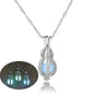 Glow in The Dark Locket necklace For Women Gun skull Heart mermaid Cross tortoise Glowing beads cage pendant Fashion Jewelry