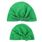 Modern Mom&Baby Turban Mother Baby Hat Headbands Mom Daughter Bow Knot Caps Print Solid Parent-Child Hair Accessories