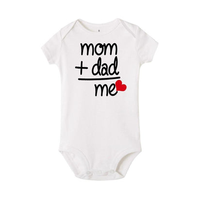 Modern Newborn Toddler Baby Boy Girl Dad +Mom Outfit Costume Romper Short Sleeve Clothes Jumpszuit for Baby Girl and Baby Boys