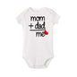 Modern Newborn Toddler Baby Boy Girl Dad +Mom Outfit Costume Romper Short Sleeve Clothes Jumpszuit for Baby Girl and Baby Boys