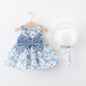 Modern Girl Summer New Baby Dress + Hat Baby Girl Outfits Dress for Princess Birthday Party Dress