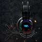 Modern Gaming Headset with Mic LED Light Deep Bass Game Stereo Earphones Headphones for PC PS4 (Black)