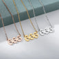 Vintage 111 444 555 666 777 888 999 Angel Number Necklace For Women Stainless Steel Chains Collar Choker Goth Aesthetic Jewelry