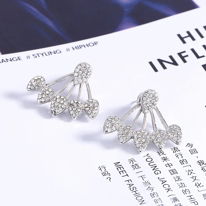 Korean Sweet Small Daisy Stud Earring For Women Zircon Flower Girls Fashion Earrings Trend Party Jewelry Gift
