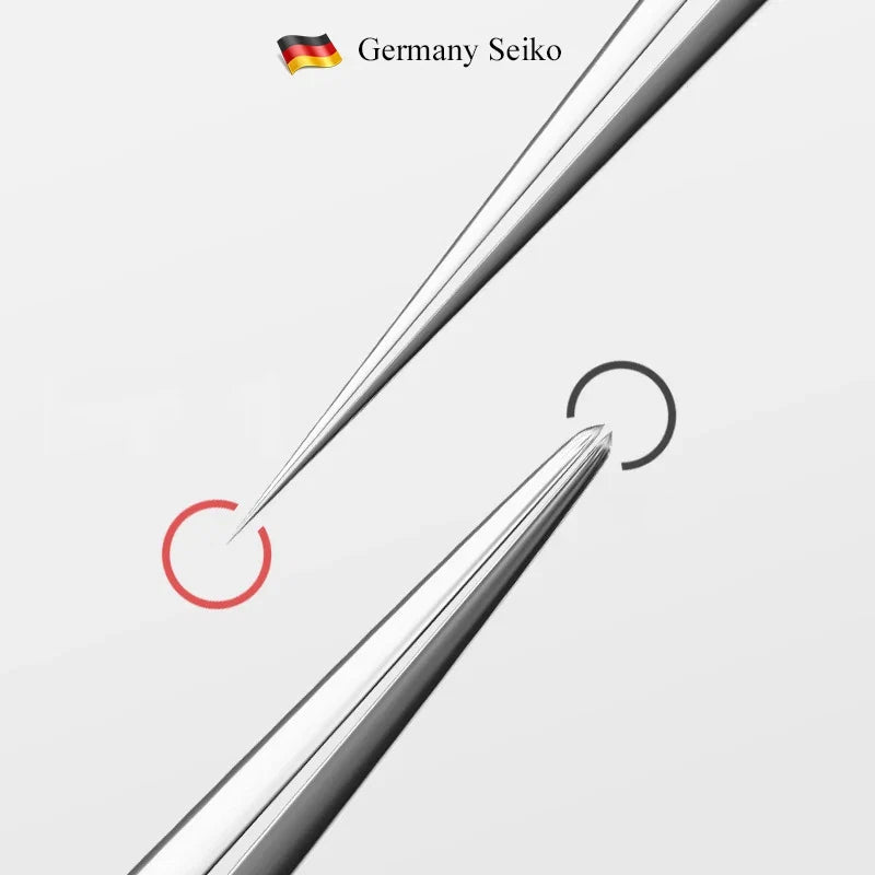 German Ultra-fine No. 5 Cell Pimples Blackhead Clip Tweezers | Acne Needle Tool for Precise Skin Care