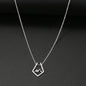 Stainless Steel Necklaces Irregular Mountain Peak Pendant Chain Collar Charm Fashion Necklace For Women Jewelry Party Men Gifts