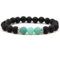 8MM Natural Stone Beaded Chain bracelets For Women Men Couple Lava Rock Healing Balance Beads Reiki Buddha Chakra Bangle Jewelry