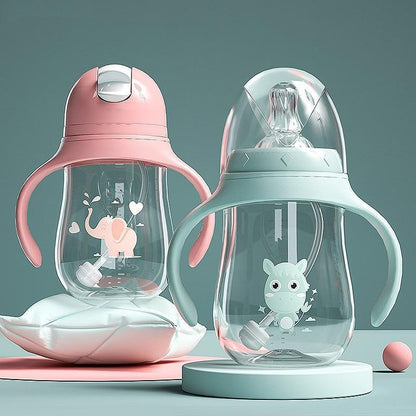 Baby Bottles Drinking Cup Feeding Bottle Wide-Caliber Drinking Milk Drinking Water Dual-use Bottle For baby and Kids
