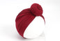 Newborn Toddler Kids Turban Cotton Beanie Hat Winter Cap Knot Solid Soft Sleeping Caps For Kids
