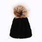 Winter Warm Baby Hat Fur Pompom Knitted Baby Hat Cap Infant Toddler Kids Hat Beanie In Modern Designer Style