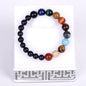 Galaxy Solar System Bracelet Universe Nine Planets Natural Stone Stars Earth Moon Bracelet For Women Man Fashion Jewelry