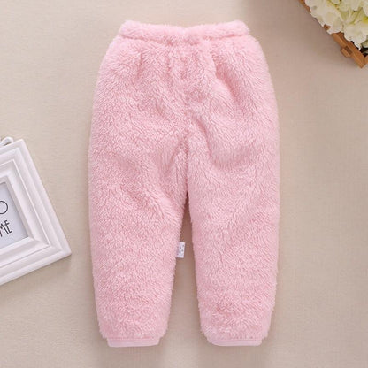 Newborn Baby Boys Pants Winter Warm Baby Girls Pants, Solid Newborn Pants Fashion Baby Toddler Trousers Baby Clothes