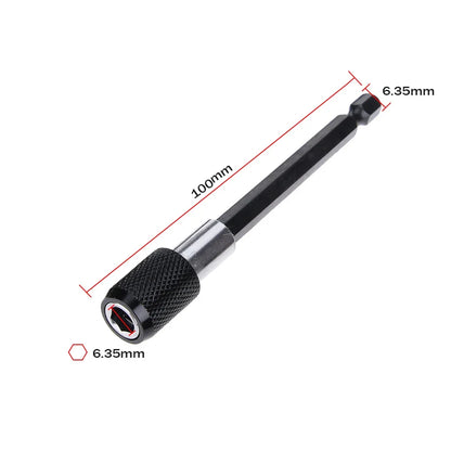 1/4 Inch Hex Shank Quick Release Screwdriver Bit Holder Extension Bar | 60mm 100mm 150mm