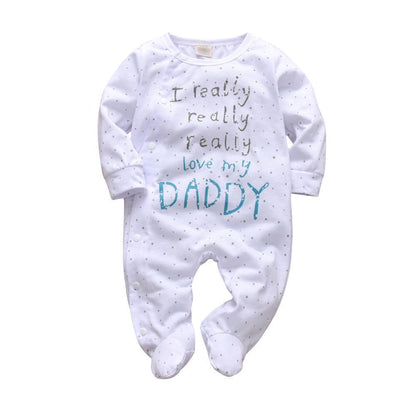 Modern Printed Baby Boys and Girls Romper Cotton Long Sleeve Jumpsuit for Infant Clothing Newborn Baby Kids