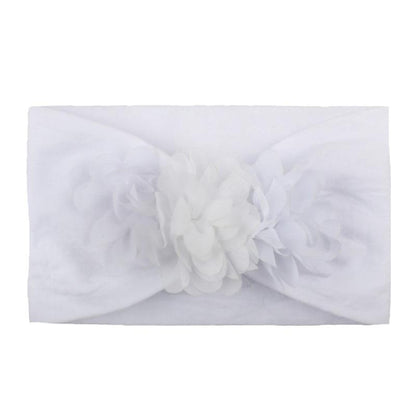 Handamde New Colorful Chiffon Flower Headband for Newborn Baby Toddler Ribbon Elastic Baby Headdress Kids Hair Band Girl Bow Knot Styling