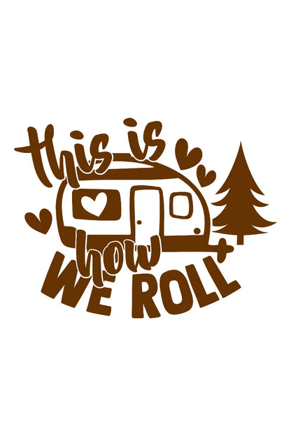 Camp Life Vinyl Decal Bundle | Camper Door Window Sticker for Laptop Water Bottle
