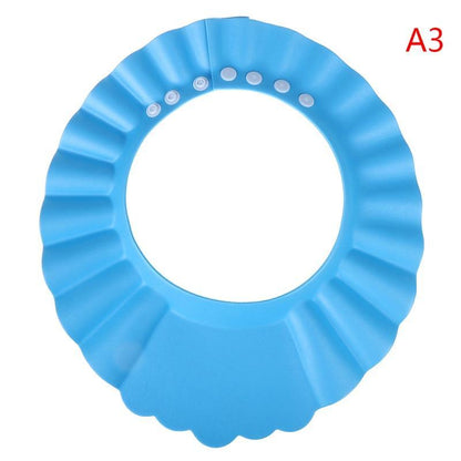 Shampoo Cap Durable Baby Bath Visor Hat Adjustable Baby Shower Protect Eye Water-proof Hair Wash Shield For Kids Bath