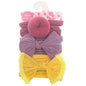Fashion Baby Nylon Bow Headband Newborn Bowknot Round Ball Head wrap Flower Turban Girls Hair Bands Bow For Kids