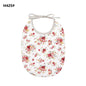 Floral Vintage Newborn Double Side Bibs Boys Girls Waterproof Linen Cotton Saliva Towel