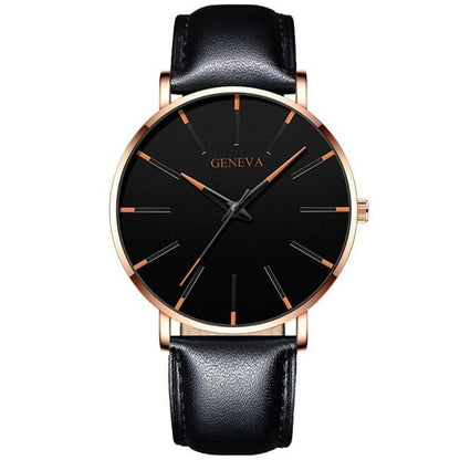 Minimalist Men's Fashion Ultra Thin Watch Simple Men Business Stainless Steel Mesh Belt Quartz Watch Relogio Masculino