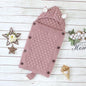 Stevvex Knitted Newborn Baby Blanket Baby Sleeping Bags Stroller Bedding Warm Swaddle Wrap