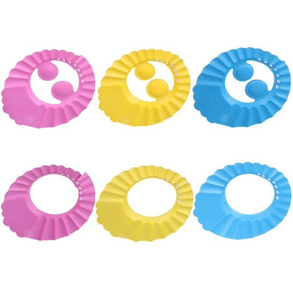Shampoo Cap Durable Baby Bath Visor Hat Adjustable Baby Shower Protect Eye Water-proof Hair Wash Shield For Kids Bath