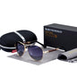 High Quality TR90 Luxury Modern Men Polarized Sunglasses In Aviation Pilot Famous Style with  UV400 Protection and Miror Glasses