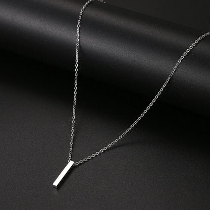 Stainless Steel Necklaces Minimalism Classic Fashion Style Men Chain Necklace For Women Jewelry Collar Pendant Gifts NEW