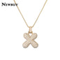 NEWBUY CZ Zirconia Crystal 26 A-Z Letters Pendant Necklace For Men Women Punk Initials Name Necklace Fashion Hip Hop Jewelry