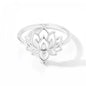 Lotus Flower Rings For Women Stainless Steel Gold Color Hollow Out Ring Fashion Wedding Party Aesthetic Jewelry Gift anillos