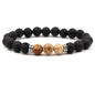 8MM Natural Stone Beaded Chain bracelets For Women Men Couple Lava Rock Healing Balance Beads Reiki Buddha Chakra Bangle Jewelry