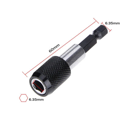 1/4 Inch Hex Shank Quick Release Screwdriver Bit Holder Extension Bar | 60mm 100mm 150mm