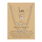 3Pcs/set 12 Zodiac Sign Necklace For Women 12 Constellation Pendant Chain Choker Birthday Jewelry With Cardboard Card