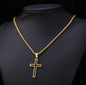 Personality Creative Jesus Cross Amulet Pendant Rock Casual Gift Catholic Christian Necklace