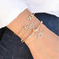 Boho Bangle For women Turtle Elephant Heart Shell Star Moon Bow Arrow Map Crystal Charm Bead Bracelet Set Bohemian Jewelry
