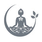 Buddha Chakra Peace Love Good Vibes Vinyl Sticker | Zentangle Mandala Laptop Decal