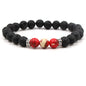 8MM Natural Stone Beaded Chain bracelets For Women Men Couple Lava Rock Healing Balance Beads Reiki Buddha Chakra Bangle Jewelry