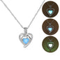 Glow in The Dark Locket necklace For Women Gun skull Heart mermaid Cross tortoise Glowing beads cage pendant Fashion Jewelry