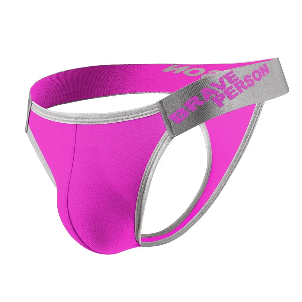 BRAVE PERSON Men Thongs Breathable Underwear