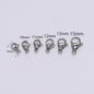 10pcs/lot Stainless Steel Lobster Clasp Hooks Bracelet Necklace Chain Connectors For DIY Jewelry Making Supplies Accessories