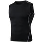 Men Quick Dry Running T-Shirts Compression Sleeveless Quick-drying Jersey training shirt Gym Mens Tank Top