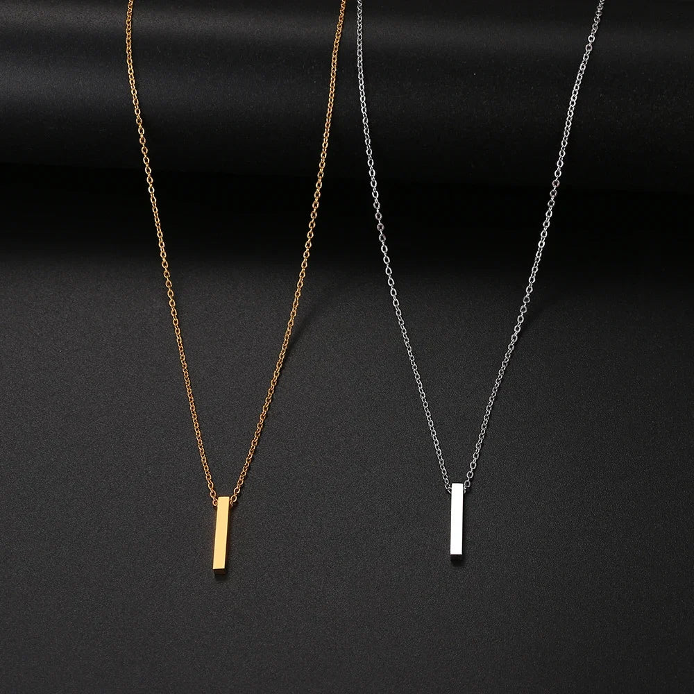 Stainless Steel Necklaces Minimalism Classic Fashion Style Men Chain Necklace For Women Jewelry Collar Pendant Gifts NEW