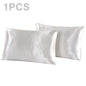 1Pc Queen Satin Silk Pillowcase | Silky Smooth Cooling Bed Pillow Cover for Hair and Skin