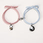 2Pcs/ Set Cartoon Magnetic Couple Bracelets with Moon Robots Pendant