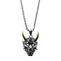 Punk Ghost Skull Mask Pendant Necklace Cool Men's Rock Party Jewelry