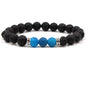 8MM Natural Stone Beaded Chain bracelets For Women Men Couple Lava Rock Healing Balance Beads Reiki Buddha Chakra Bangle Jewelry