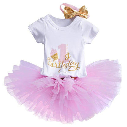 Modern Unicorn Party Girls Tutu Dress Toddler Kids Clothes Baby 1st Birthday Outfits For Girls