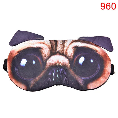 Cute Cat Dog Sleep Mask | Soft Eye Cover for Natural Sleeping