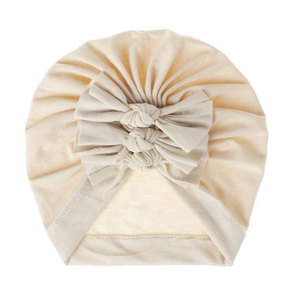 Modern Turban Baby Girls Bow Turban Hats Cotton Kids Beanie Children Hats Accessories For Girls Baby