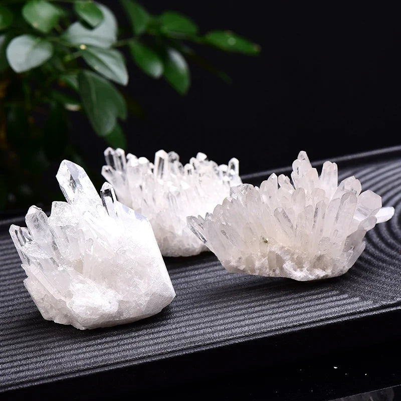 1PC Natural White Crystal Cluster Quartz Crystal